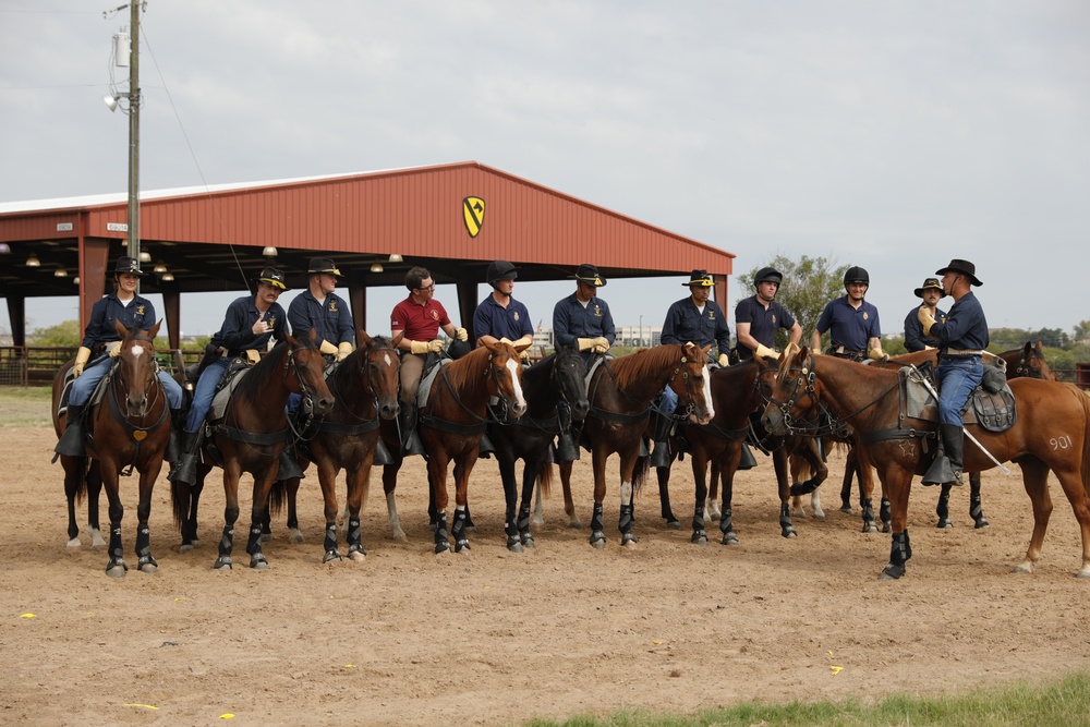 1st Cavalry Division Horse Cavalry Detachment Conducts Joint Training with British Cavalry