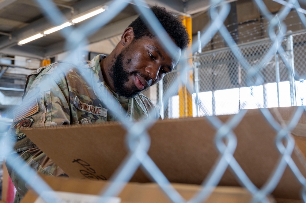 635th MMSS Airmen keep inventory for BEAR Base