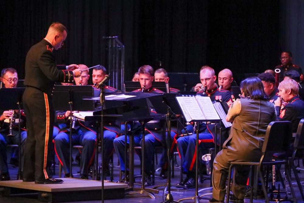 The 2nd Marine Aircraft Wing Band collaboration concert with the Eastern Carolina University Band