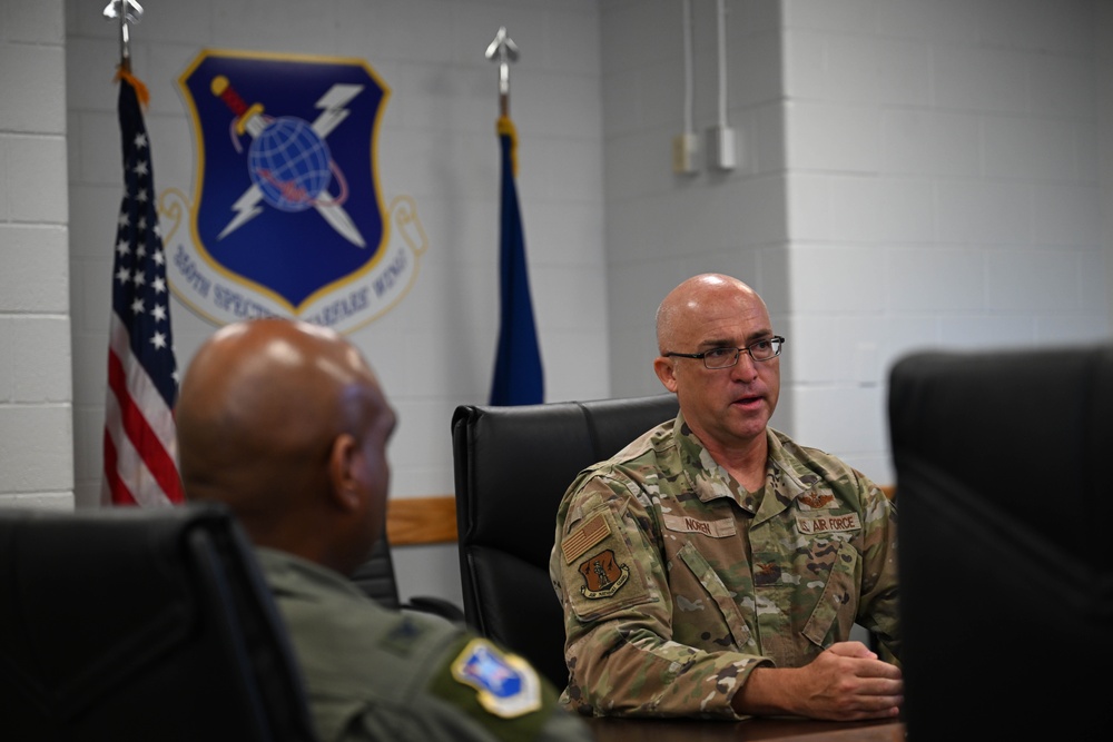 350th SWW hosts Air National Guard leaders