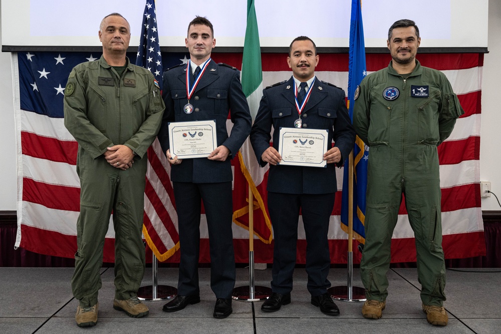 Col. Željko Ninić visits Aviano ALS Graduation