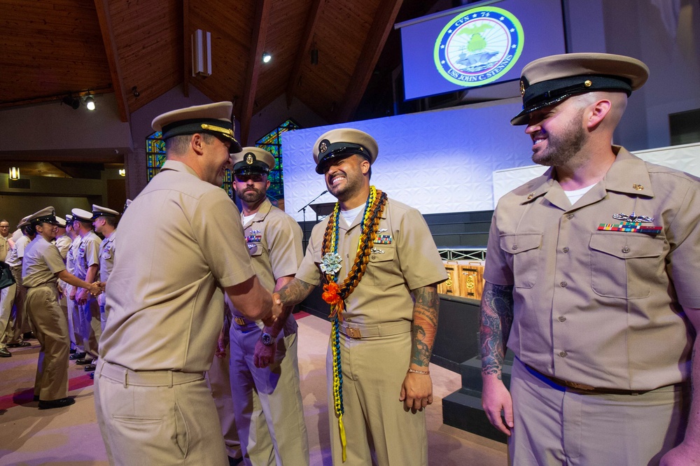 Stennis Conducts Chief Pinning