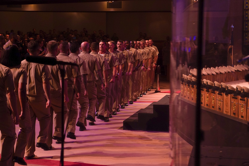 Stennis Conducts Chief Pinning