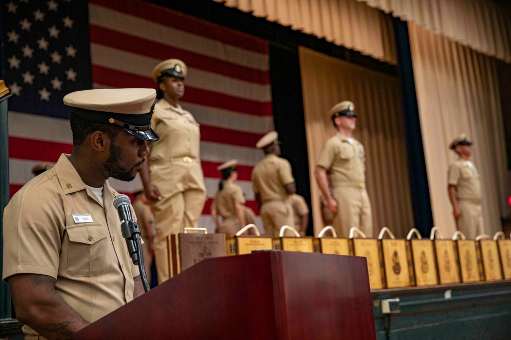 Chief Pinning Ceremony on Naval Station Norfolk