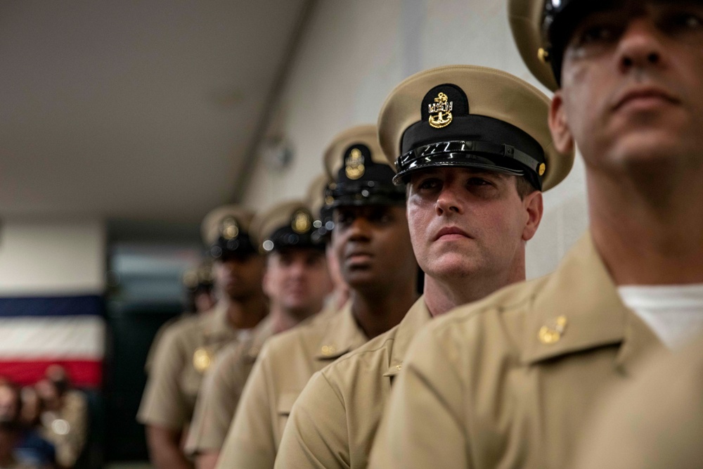 Chief Pinning Ceremony on Naval Station Norfolk