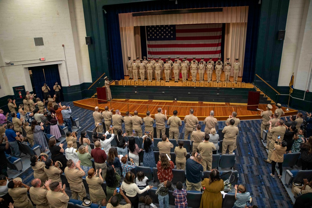 Chief Pinning Ceremony on Naval Station Norfolk