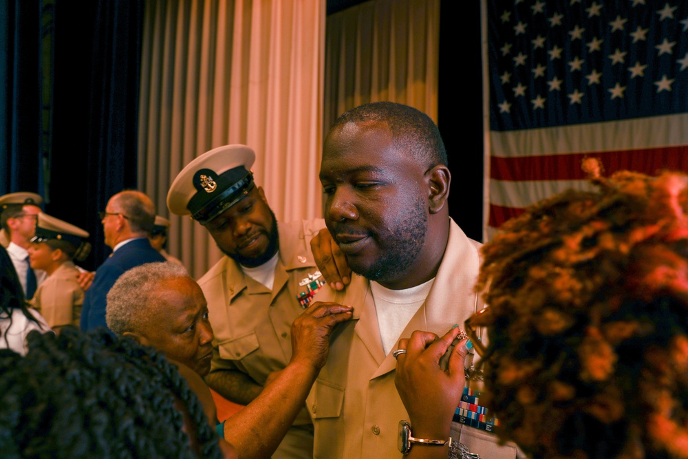 Chief Pinning Ceremony on Naval Station Norfolk