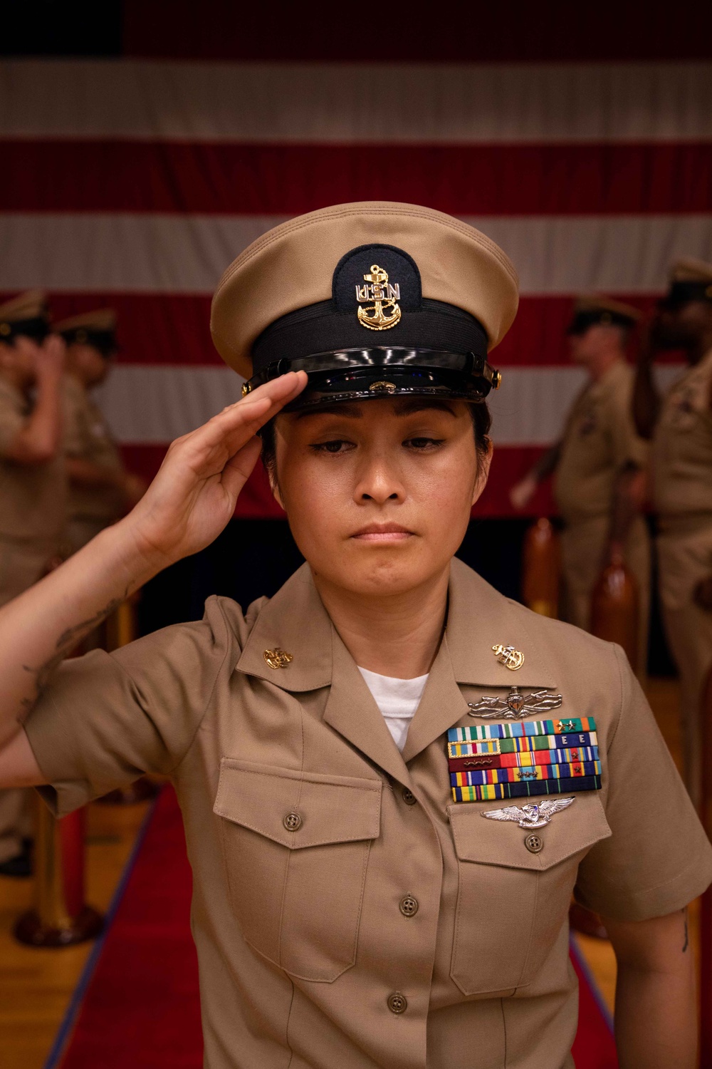 Chief Pinning Ceremony on Naval Station Norfolk