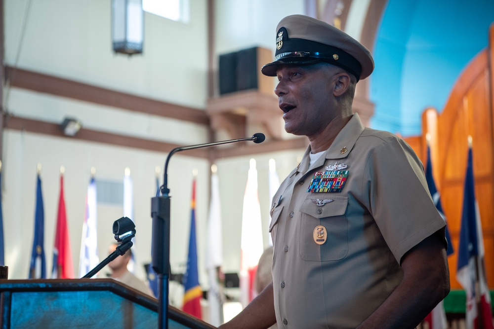 Naval Station Guantanamo Bay pins chiefs during Chief Petty Officer Pinning Ceremony