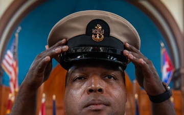 Naval Station Guantanamo Bay pins chiefs during Chief Petty Officer Pinning Ceremony