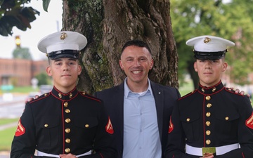 Twins enlist in USMC, become MSGs bound for South Africa