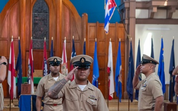 Naval Station Guantanamo Bay pins chiefs during Chief Petty Officer Pinning Ceremony