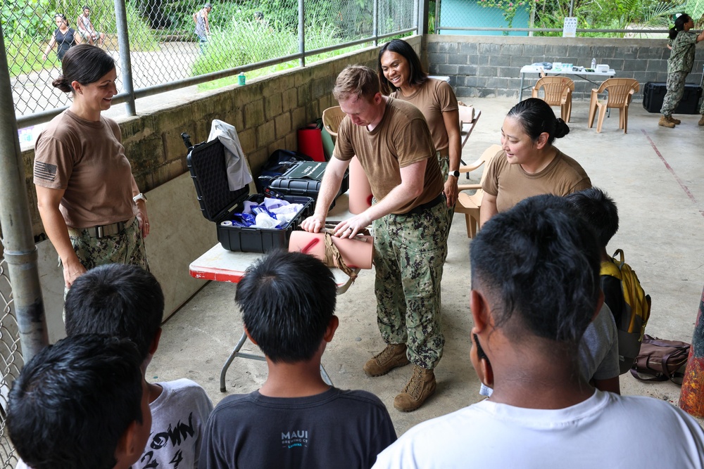 Pacific Partnership 2024-2 Community Health Engagement and Band Performance at Malem Elementary School