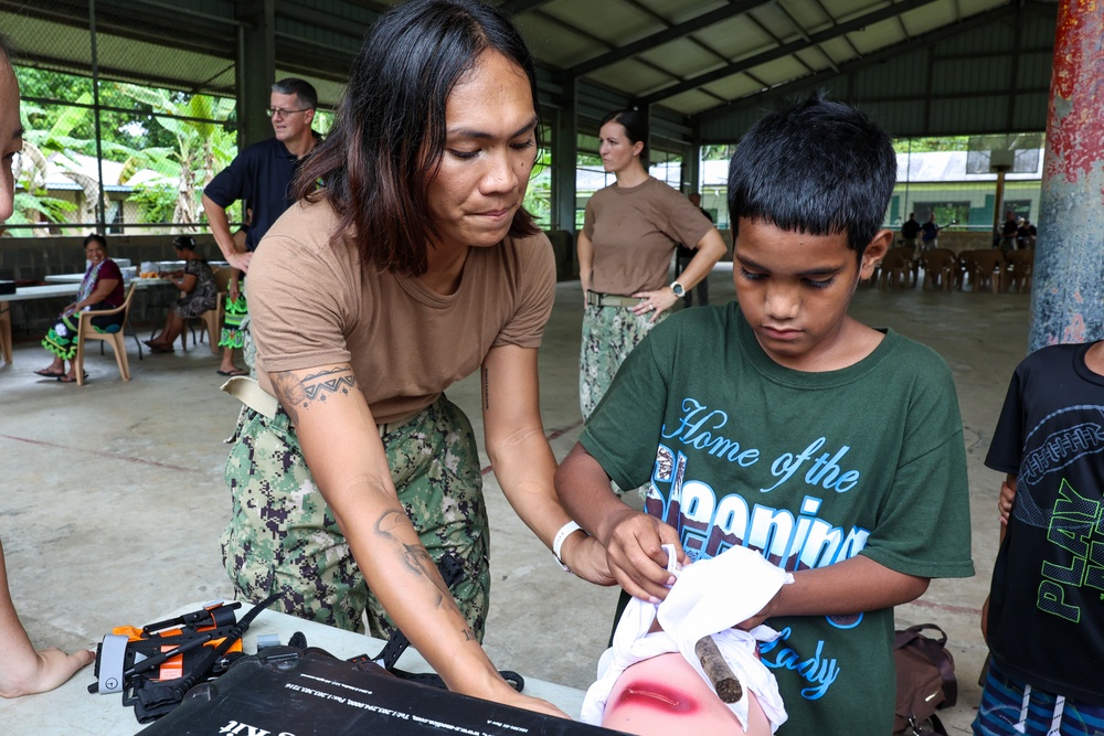 Pacific Partnership 2024-2 Community Health Engagement and Band Performance at Malem Elementary School