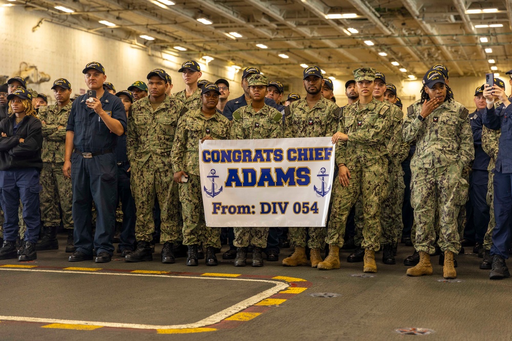 USS Gerald R. Ford (CVN 78) Chief Pinning Ceremony