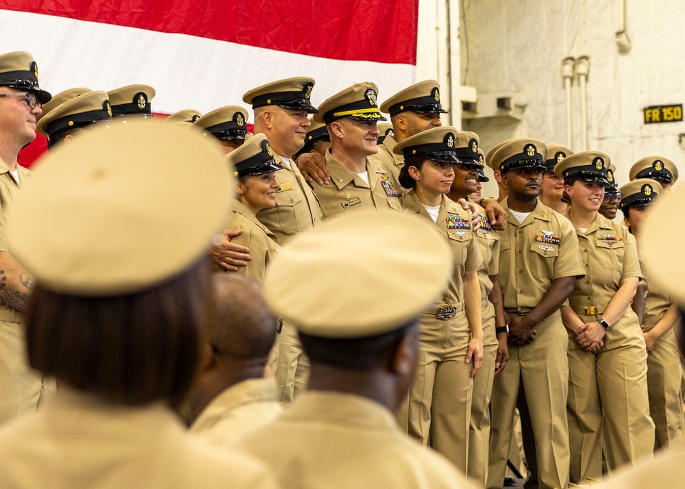 USS Gerald R. Ford (CVN 78) Chief Pinning Ceremony