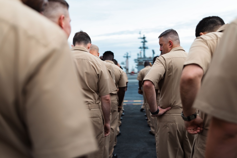 USS Gerald R. Ford (CVN 78) Chief Pinning Ceremony