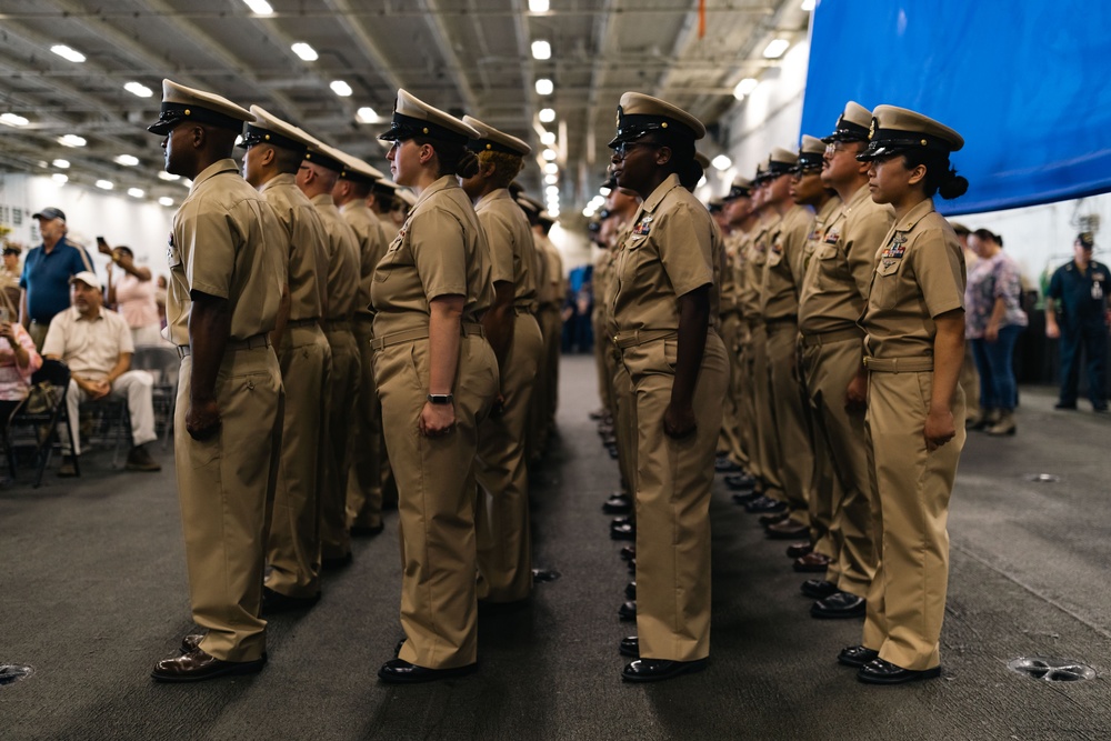 USS Gerald R. Ford (CVN 78) Chief Pinning Ceremony