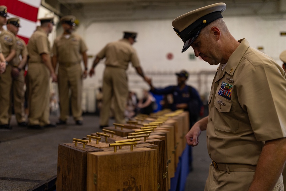 USS Gerald R. Ford (CVN 78) Chief Pinning Ceremony