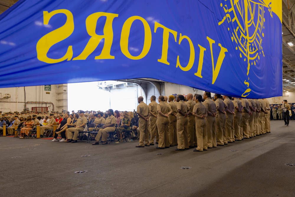 USS Gerald R. Ford (CVN 78) Chief Pinning Ceremony