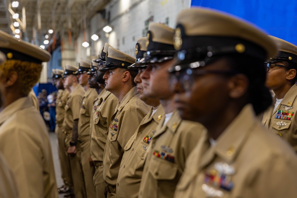 USS Gerald R. Ford (CVN 78) Chief Pinning Ceremony