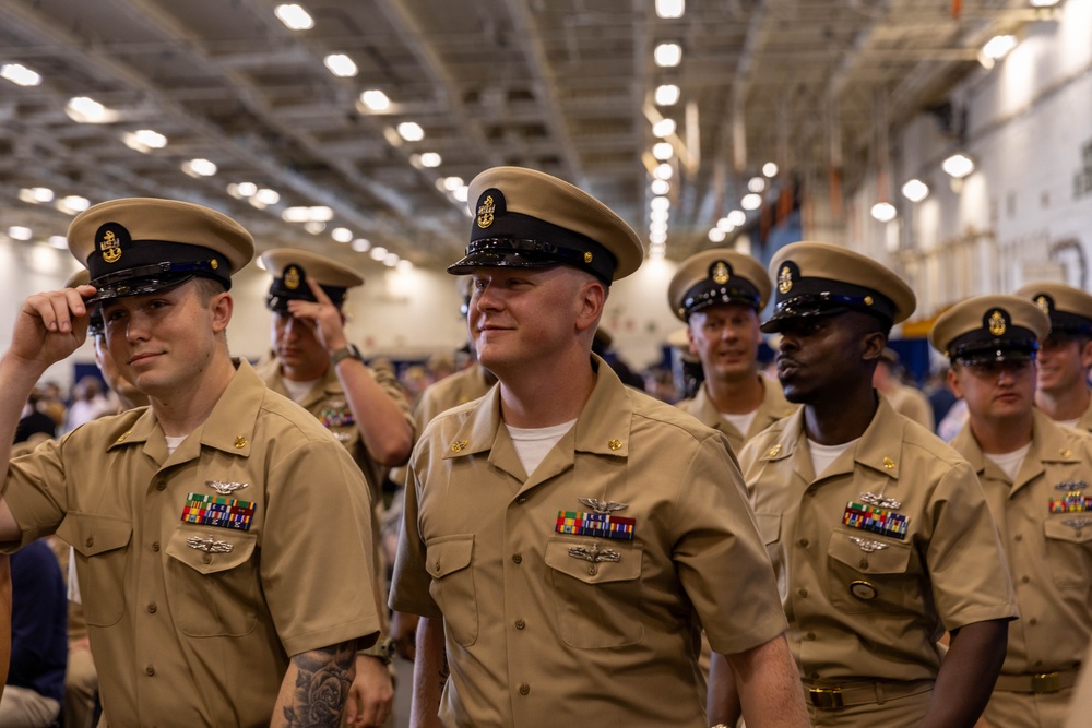 USS Gerald R. Ford (CVN 78) Chief Pinning Ceremony