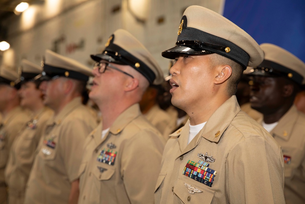 USS Gerald R. Ford (CVN 78) Chief Pinning Ceremony