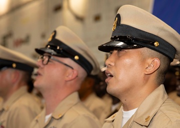 USS Gerald R. Ford (CVN 78) Chief Pinning Ceremony