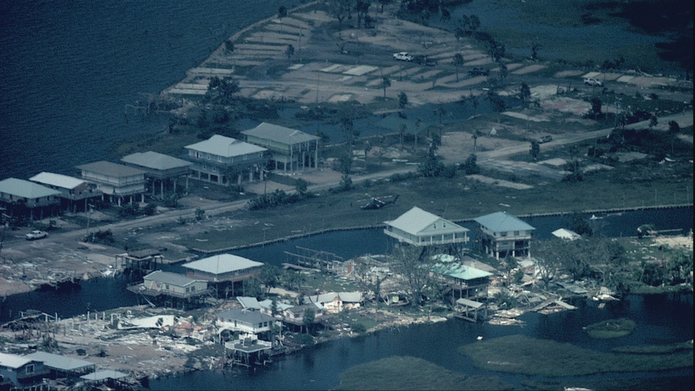 AMO Multi-role Enforcement Aircraft assesses damage wrought by Hurricane Helene