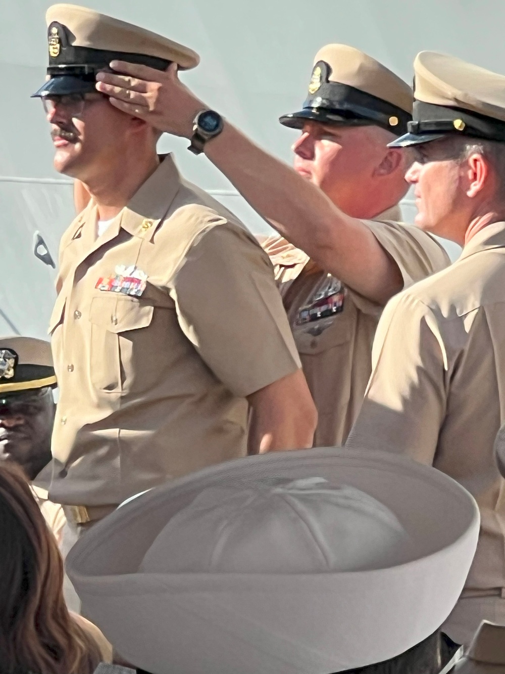 USS Antietam Pins its Final Chiefs