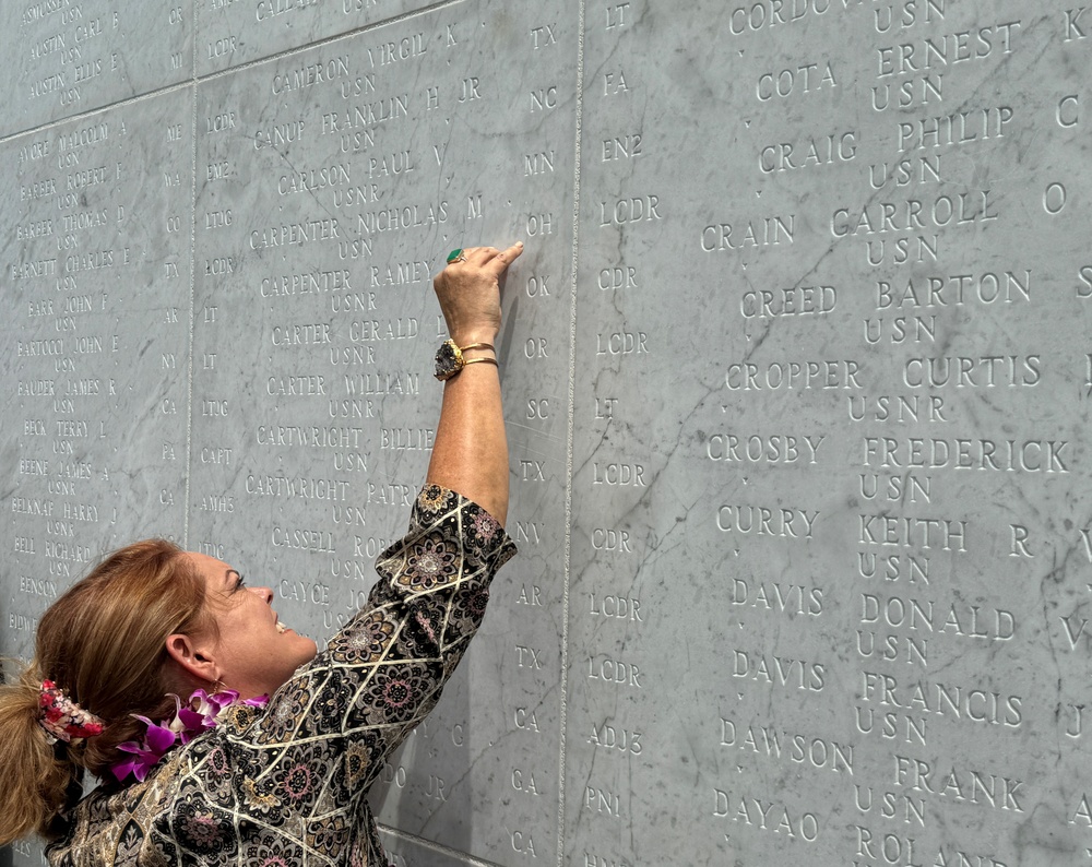 Navy Families Honor Fallen Service Members at POW/MIA Recognition Day Rosette Ceremony