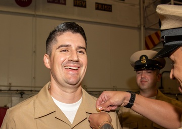 USS Ronald Reagan (CVN 76) advances 18 Chief Petty Officers during ceremony