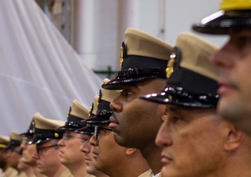 USS Ronald Reagan (CVN 76) advances 18 Chief Petty Officers during ceremony
