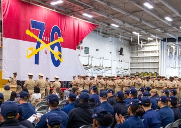 USS Ronald Reagan (CVN 76) advances 18 chief petty officers during ceremony