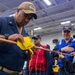 USS Ronald Reagan (CVN 76) Sailors conduct MK-1 Life Preserver inspection