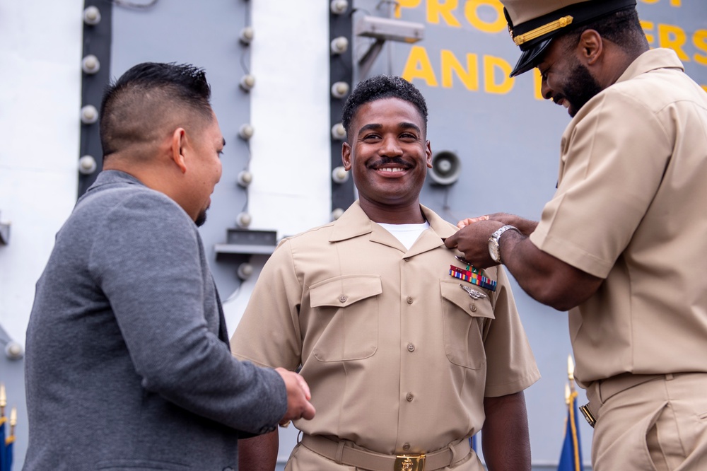 USS Carl Vinson U.S. Navy Chief Petty Officer Pinning Ceremony