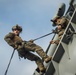 Recon Marines Conduct Rappel Training Aboard USS Boxer