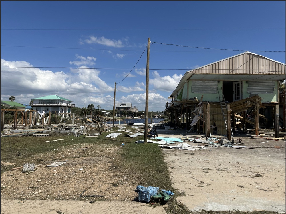 Coast Guard assesses damage in Keaton Beach after Hurricane Helene