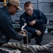 Sailors aboard George Washington conduct sea and anchor evolution