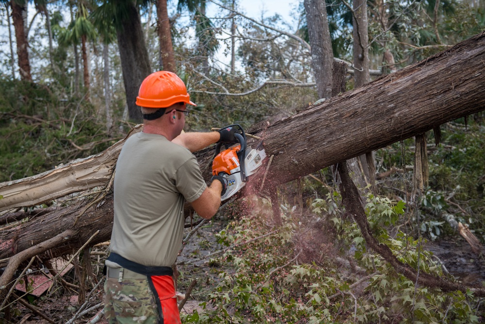 202d RED HORSE Clears Roads Following Hurricane Helene