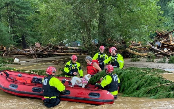 New York Task Force Conducts Search and Rescue After Hurricane Helene