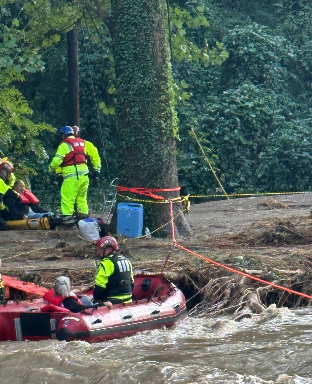 New York Task Force Conducts Search and Rescue After Hurricane Helene