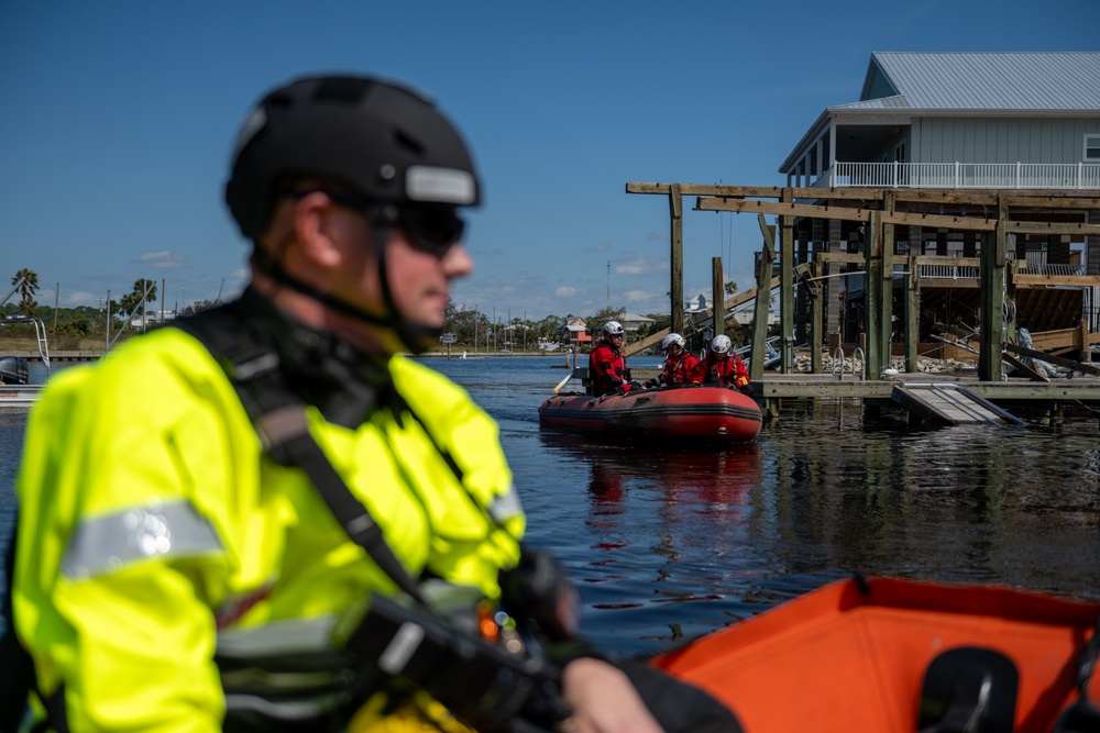 Coast Guard Gulf Strike Team and Partner Agencies conduct searches after effects of Hurricane Helene