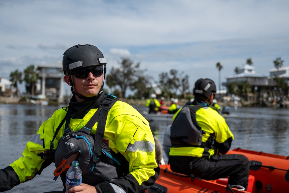 Coast Guard Gulf Strike Team and Partner Agencies continue conducting searches after effects of Hurricane Helene