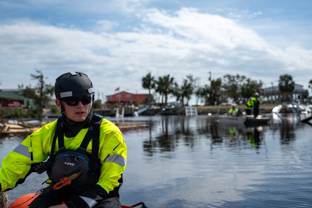 Coast Guard Gulf Strike Team and Partner Agencies continue conducting searches after effects of Hurricane Helene