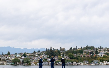 USS Ronald Reagan (CVN 76) departs Naval Base Kitsap Bremerton