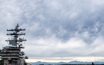 USS Ronald Reagan (CVN 76) departs Naval Base Kitsap Bremerton