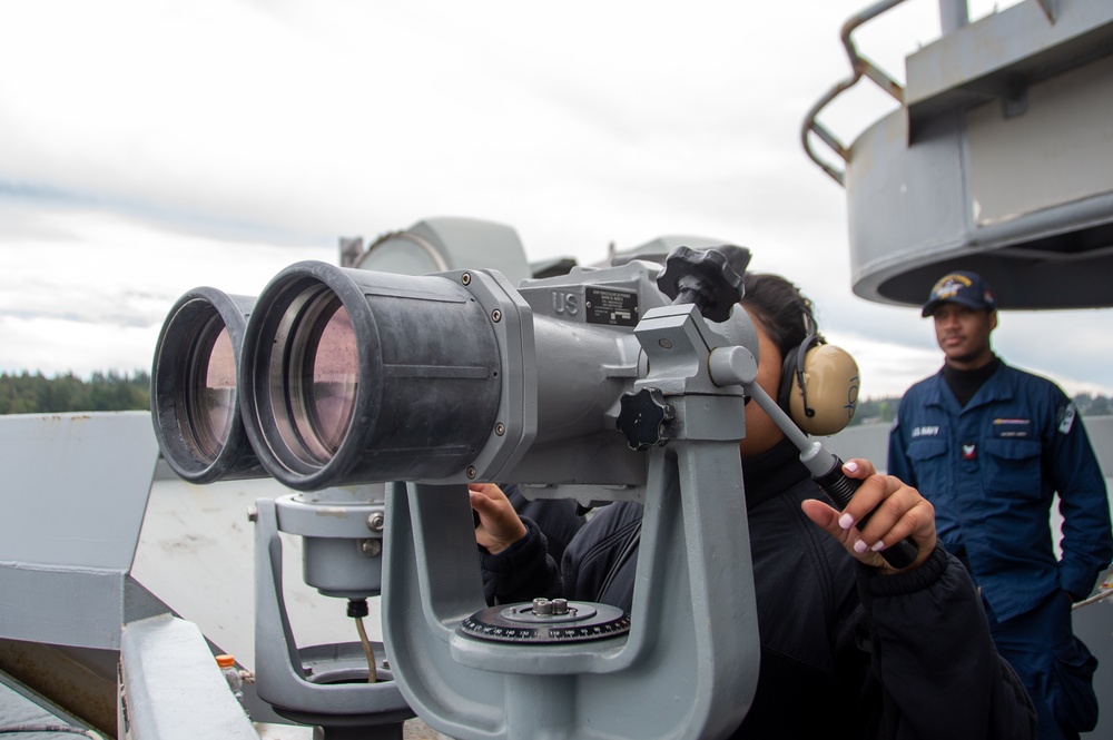 USS Ronald Reagan (CVN 76) departs Naval Base Kitsap Bremerton