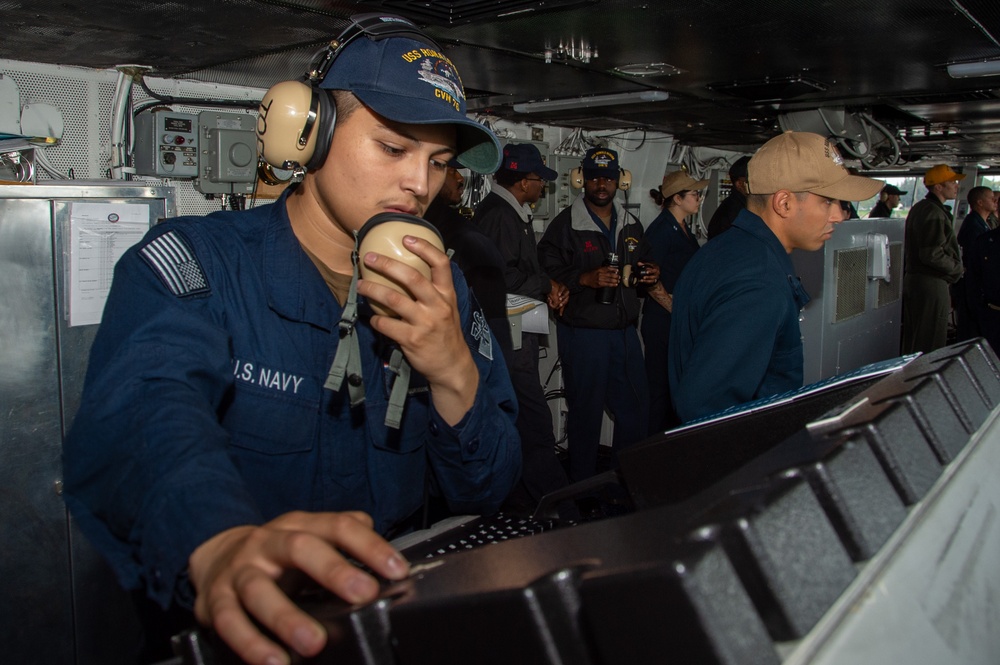 USS Ronald Reagan (CVN 76) departs Naval Base Kitsap Bremerton