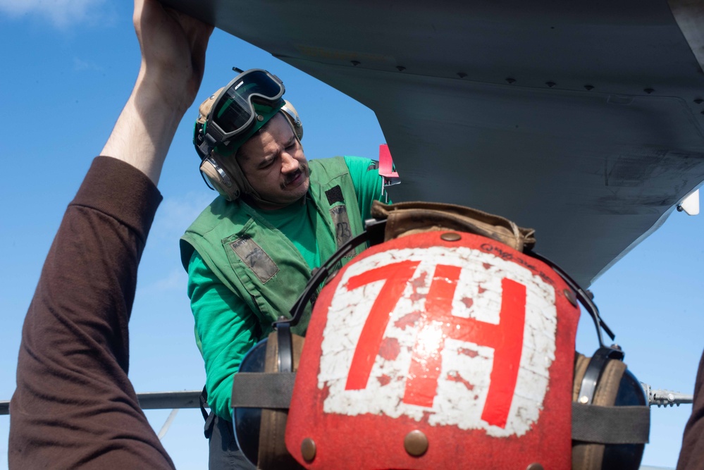 Theodore Roosevelt Conducts Flight Operations in the Pacific Ocean